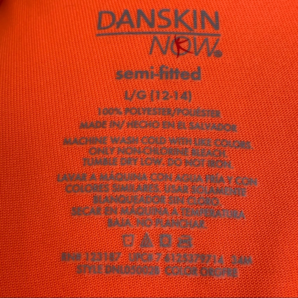 DANSKIN NOW Dri More Technology Neon Fitted Shirt - Picture 4 of 6